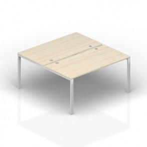 Стол Бенч / Bench на 2 рабочих места. 4 громмета Страйк / Strike ST2TG148