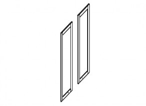 Дверь для шкафа, стекло Милан ML-8.3