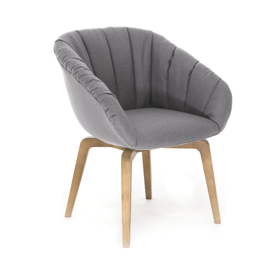 ALMA W SOFT КРЕСЛО ПОСЕТ, ДЕР СЕРЫЙ/ДУБ СВЕТЛЫЙ ALMA SOFT L3 oak Muse Grigio 19