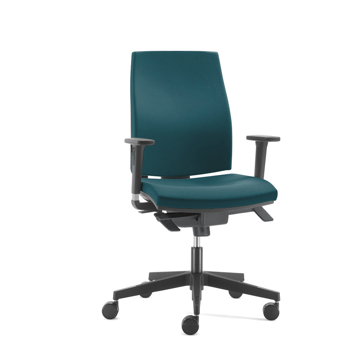 ДЖОБ / JOB КРЕСЛО ПЕРМ, 2D, ЧЕРН БИРЮЗОВЫЙ JOB 215 2D black Velvet Lux 85