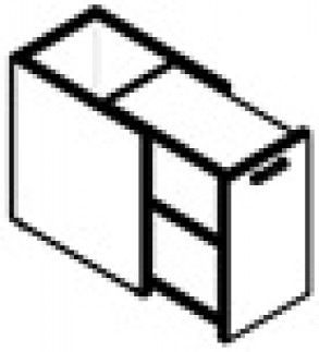 Тумба с выдвижной секцией Икстен / Xten XDLS 720