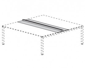 Центральный топ стола с кабель-каналом Fly 45333