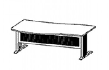 Стол угловой с брифинг-зоной на L-образном металлическом каркасе Бостон DFR-180