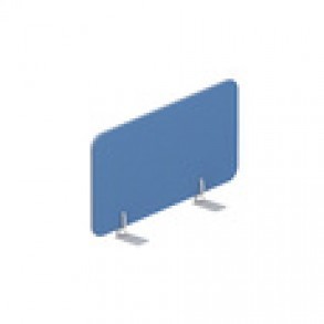 Экран настольный торцевой финальный (ткань, алюминиевый кант) для столов гл.80см (с кронштейнами) Strike UDSFLF080