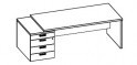 Стол для руководителя с тумбой, прямой Cambridge CaSTP2088(L)