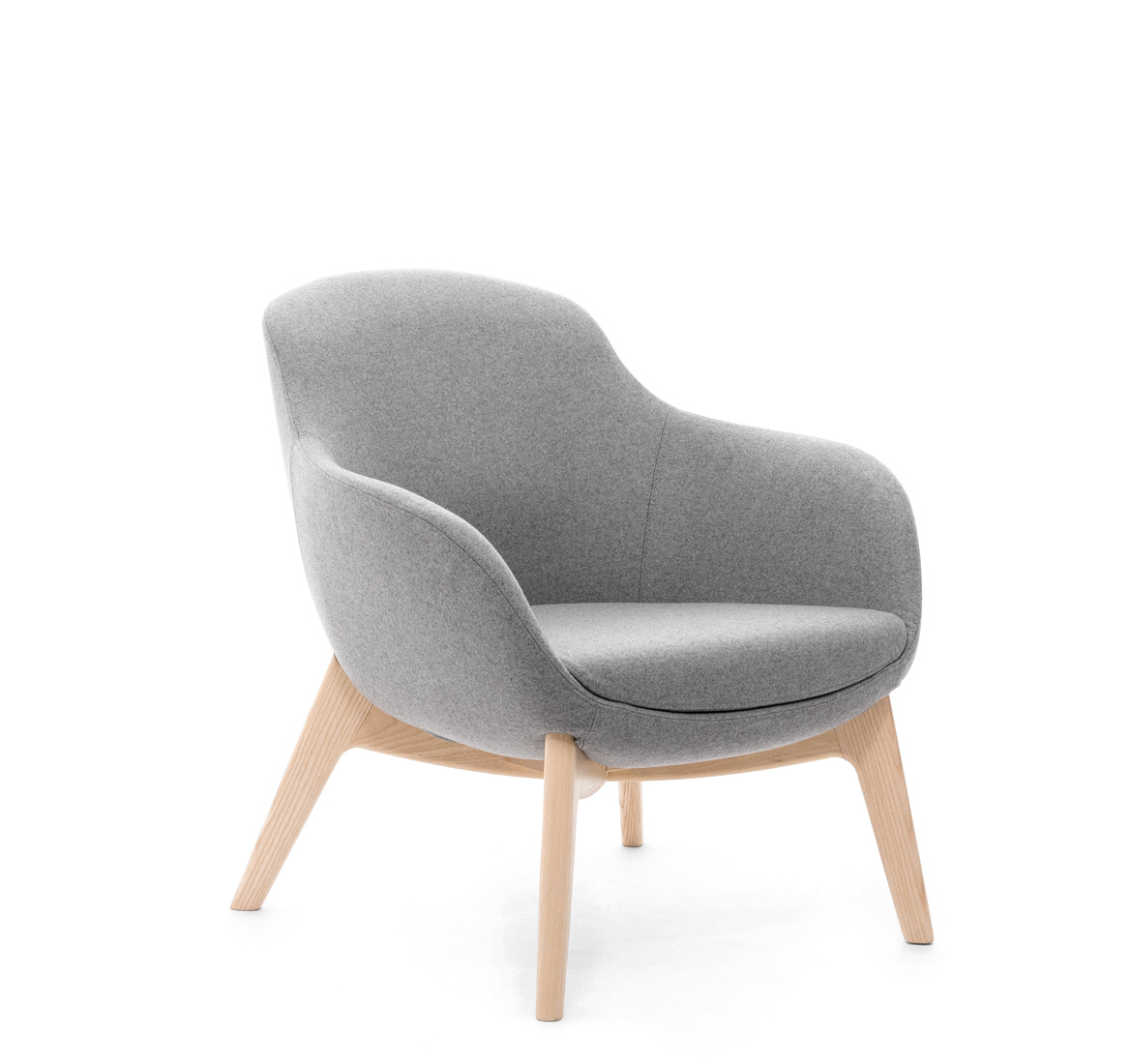 NOBLE WOOD КРЕСЛО СЕРЫЙ M NOBLE L14 MUSE 18 Nikel natural *