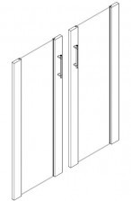 Двери для шкафа, стекло в раме BekWem ДСП БВ-91.5
