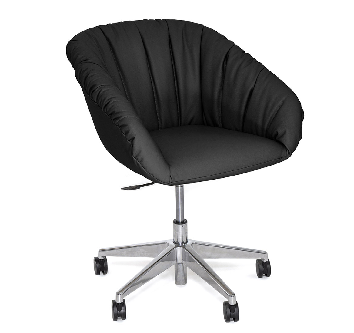 АЛМА / ALMA SOFT КРЕСЛО ПОСЕТ, МЕТАЛЛ ЧЕРНЫЙ/КОЖА ALMA SOFT P10 Dakota black