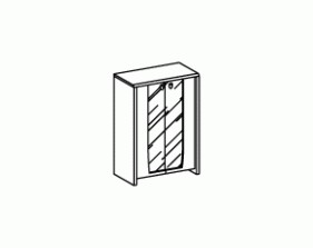 Шкаф, стекло Минос / Minos A160VV/90