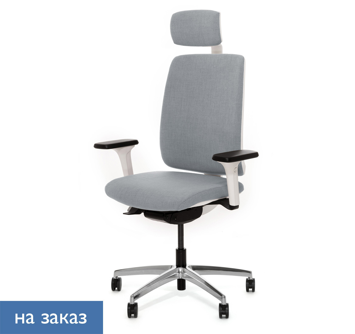 ДИОН / DION W КРЕСЛО,СИНХ, 1D,ПОД&В,А СЕРЫЙ/БЕЛЫЙ/АЛЮМ DION W 870 1DW alum Jade9502 headrest hanger