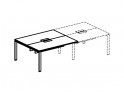 Приставка модуля стола рабочего для персонала Спринт Lux 1609