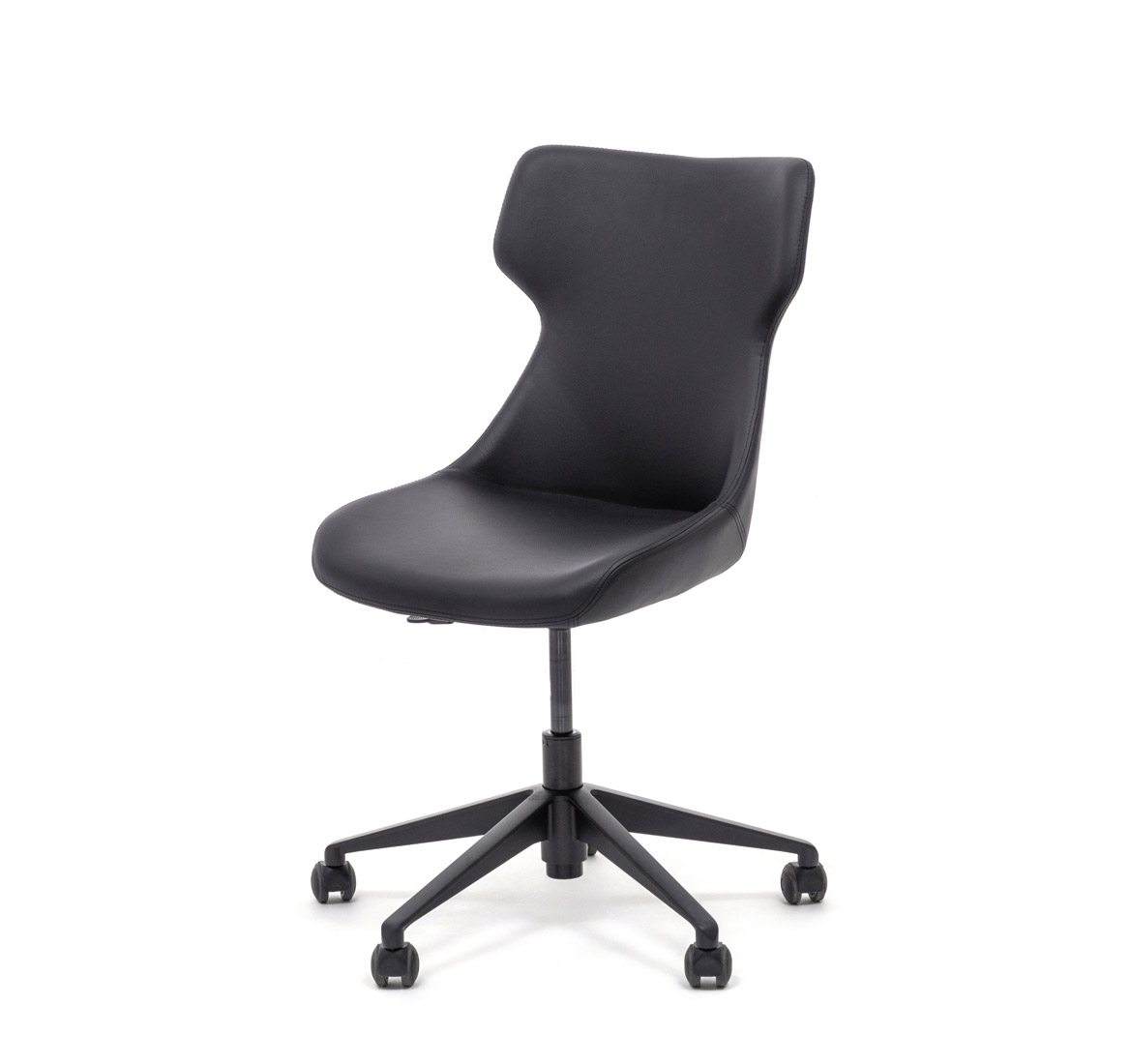 ANTEA КРЕСЛО НА 5ЛУЧ БАЗЕ ЧЕРНЫЙ/КОЖА ANTEA R10 black Dakota black