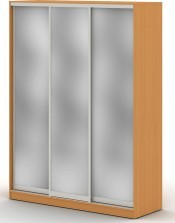 Шкаф купе 1,8 м с тремя зеркальными дверями Система МР ПК-ШК-КМШ240Х180СЗ3