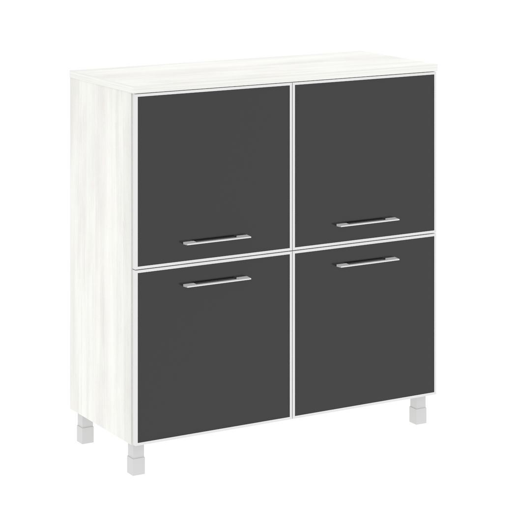 Шкаф квадратный ЯЛТА / YALTA (white/black)