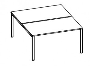 Стол рабочий для персонала Бенч / Bench BEWS2-8016-H-NML