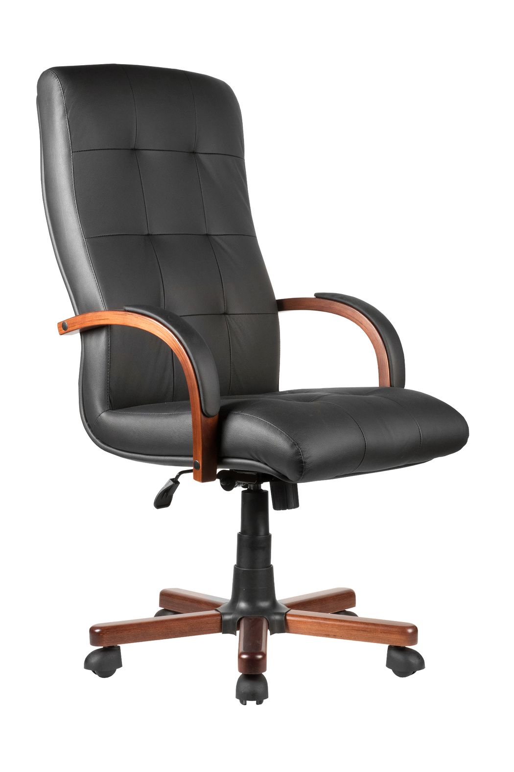 Кресло Рива Чейр М / Riva Chair M 165 A Чёрная кожа