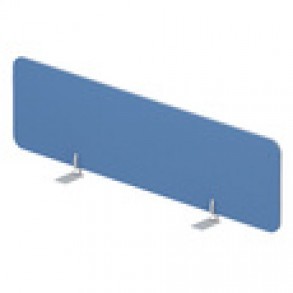 Экран настольный фронтальный (ткань, алюминиевый кант) для стола bench ш.140см (с кронштейнами) Strike UDSFFB140