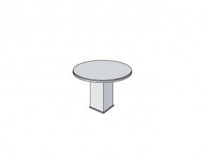 Круглый переговорный стол на квадратной опоре Eko 7090 CL