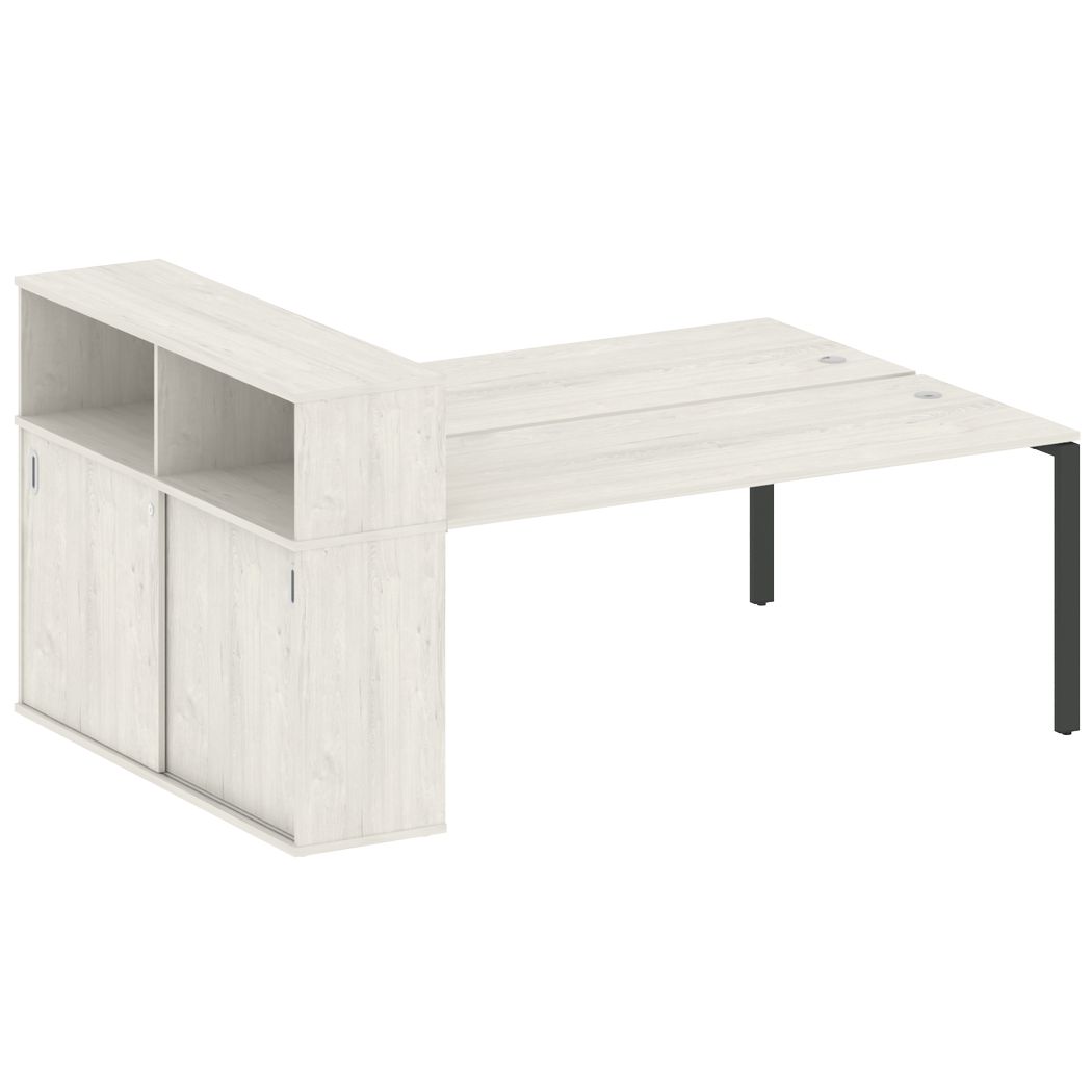 Рабочая станция с опорным шкафом-купе МЕТАЛ СИСТЕМ СТАЙЛ / METAL SYSTEM STYLE