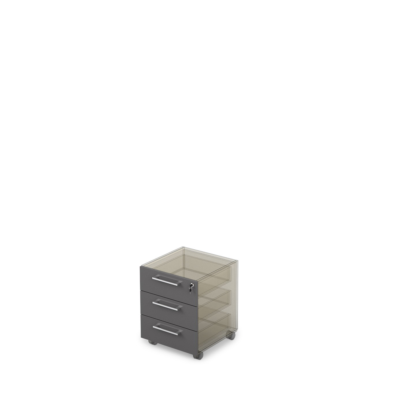 Ящики тумбы мобильной (направляющие с доводчиком) Арредо / Arredo 10Т.004.2Д