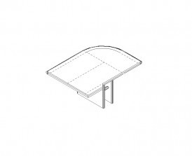 Приставной элемент к столу для переговоров Биг, Супербиг / Big, Superbig BIG000DESK47E