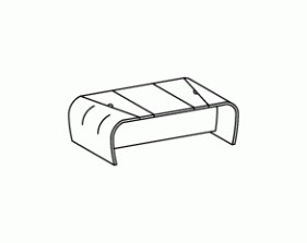 Стол письменный с длинной царгой Минос / Minos 220H