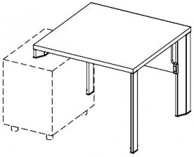 Стол с крепежом для левой несущей конструкции CR3/CLR/MS Amazon AAM SC90S