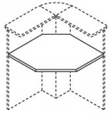 Угловая столешница шестиугольная 90° Edison D235937