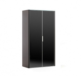 ГАЛА / GALA КАРКАС ШКАФ ВЫСОКИЙ, 2ДВ ЧЕРНЫЙ LIB2/899 BLACK GLASS
