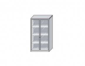 Шкаф средний со стеклянными дверьми (стекло затемненное) Eko 7060 CL