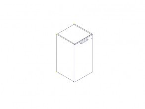 Шкаф низкий, дверь левая МайПод / MyPod AMP95005