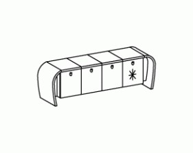 Тумба с фригобаром Минос / Minos 4LBF