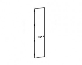 Дверь для шкафа с замком, левая Boss-lux BL5D40K(L)(01)-X