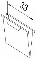 Подвесная картонная папка для тумб-картотек Attiva B/105CPL