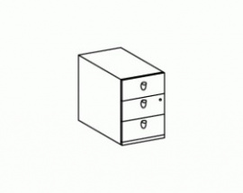 Тумба с 3 ящиками Минос / Minos 5BA1