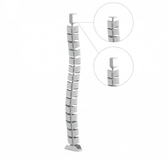 VERTEBRA КАБЕЛЬ-КАНАЛ СЕРЕБРИСТ. Tour Wood 010.120.00001 / 037701AL