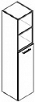 Шкаф колонка с глухой средней дверью и топом Torr THC 42.6
