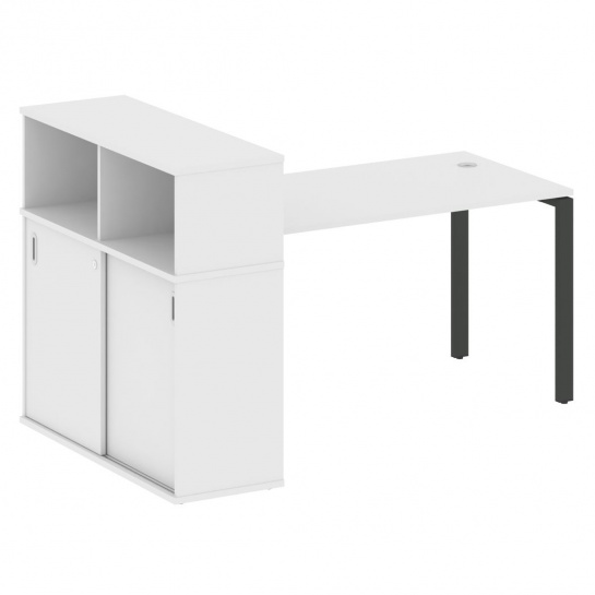 Стол письменный с опорным шкафом-купе METAL SYSTEM STYLE